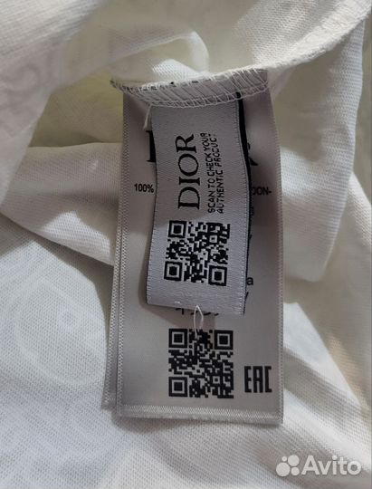 Футболка christian dior мужская белая новая