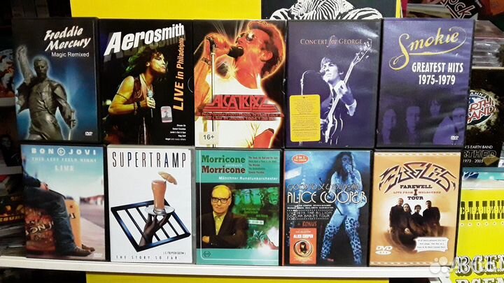 Blu-ray и DVD диски с муз. концертами