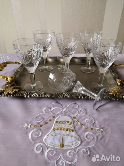 Бокалы, цветное стекло винтаж СССР