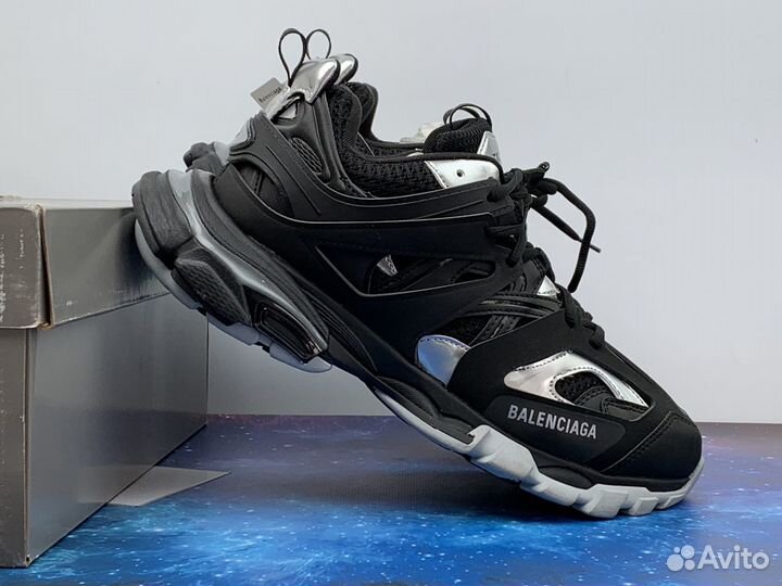 Balenciaga Track Sneaker Black Silver