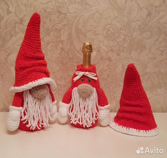 Чехол для бутылки новогодний декор