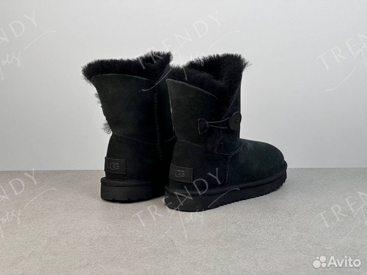 Угги classic черно зеленые детские UGG