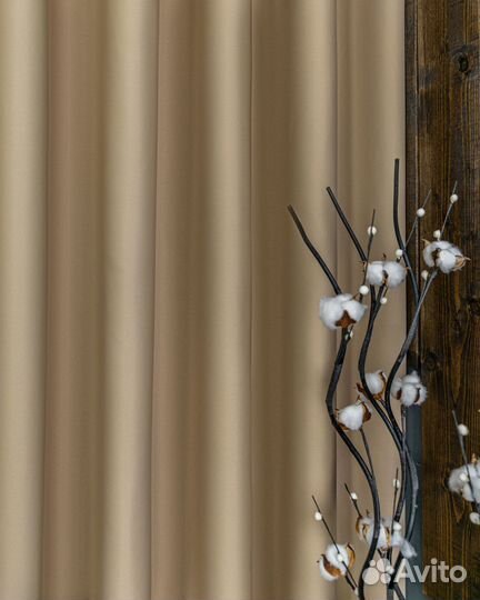 Шторы блэкаут Амадео Песочный