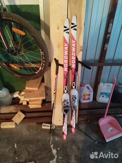 Лыжи беговые детские 130 с ботинками