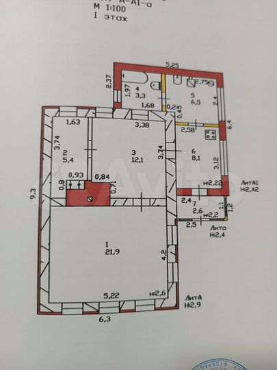 Дом 60 м² на участке 25 сот.