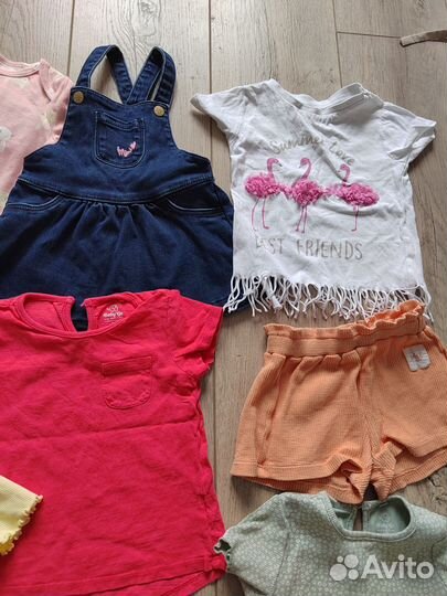 Вещи пакетом на девочку 74 80
