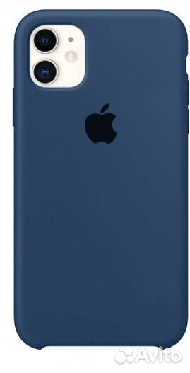 Чехол Silicone Case для iPhone 11 темно-синий
