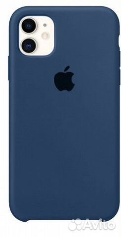 Чехол Silicone Case для iPhone 11 темно-синий