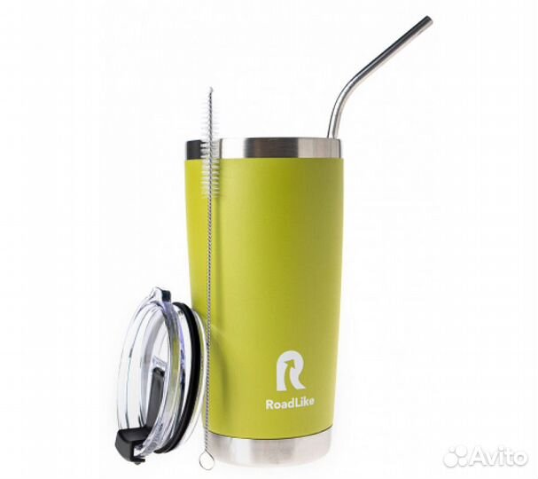 Термокружка RoadLike City Mug 570мл, зеленый