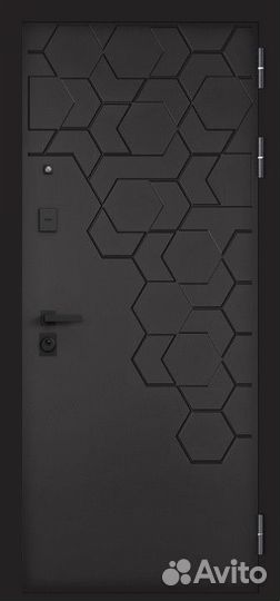 Стальная дверь с зеркалом