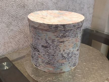 Коробка подарочная «Пенёк», Розовая с бантом