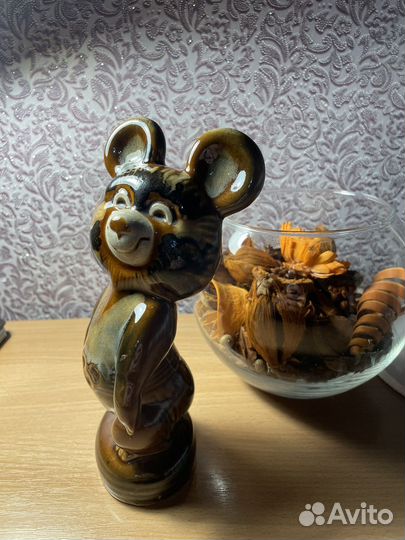 Фарфоровые статуэтки СССР мишка