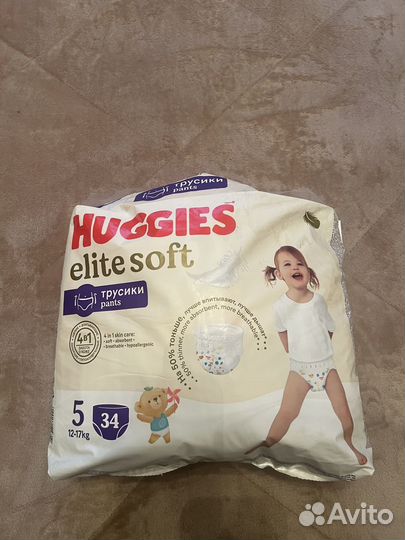Huggies elite soft 5 трусики