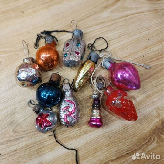 Елочные игрушки (мини) СССР одним лотом