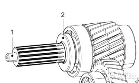 619230044 промежуточный вал BRP lynx/SKI-DOO