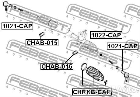 Тяга рулевая opel antara/chevrolet captiva 06- лев