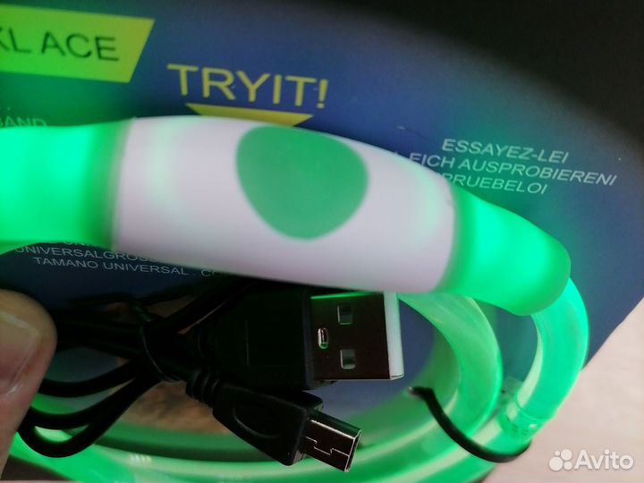 Светящийся ошейник для собак