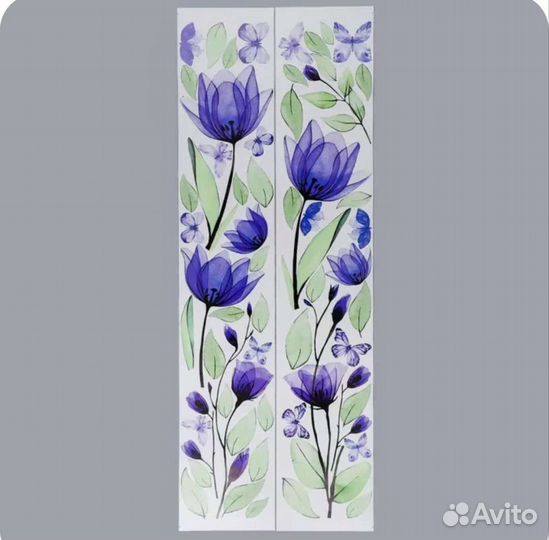 Интерьерные наклейки цветы