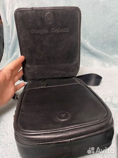 Барсетка кожаная мужская новая