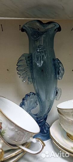 Ваза цветное стекло 50 х 25 см