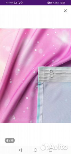 Шторы для детской для девочки