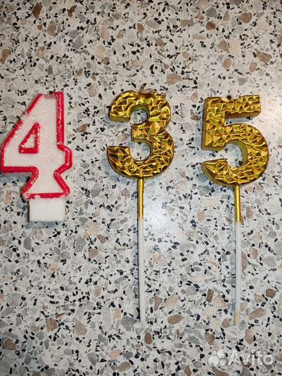 Свеча топпер открытка с днем рождения