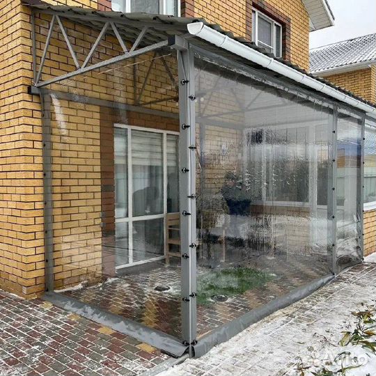 Мягкие и гибкие окна на беседку