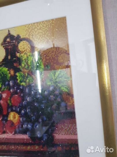 Картина, вышивка стразами, ручная работа