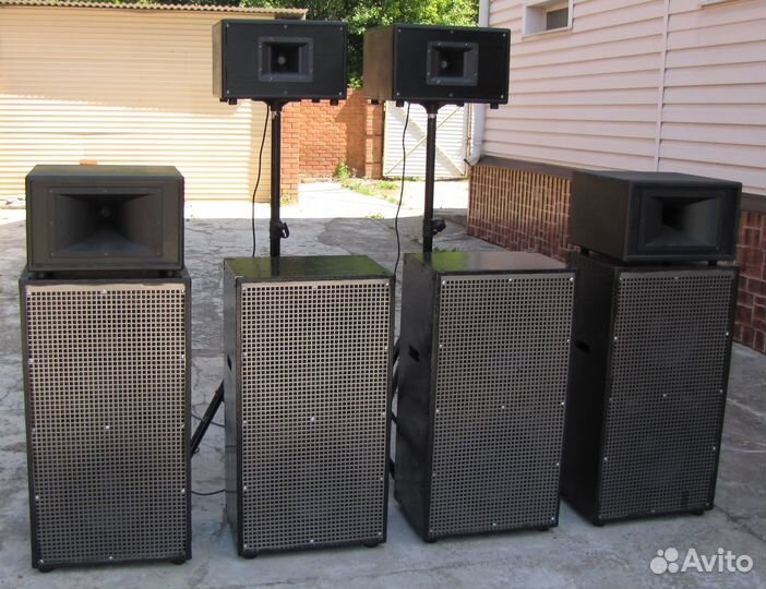 Колонки K-Sound 4200W 8ш Вч-Рупоры+Нч-12