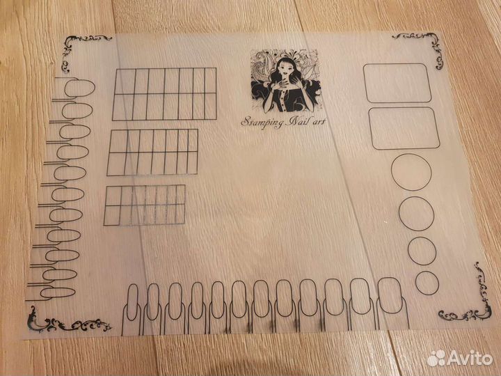 Силиконовый коврик для маникюра+обложка д/паспорта