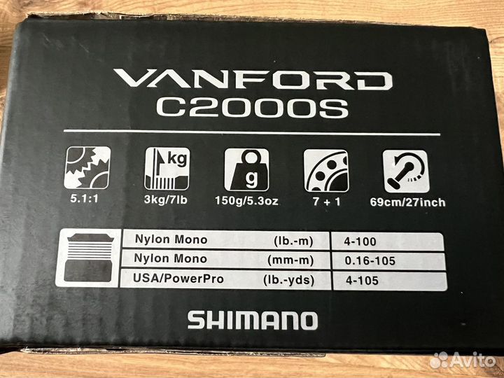 Shimano Stella 1000sspg, Vanford c2000s и 2500s