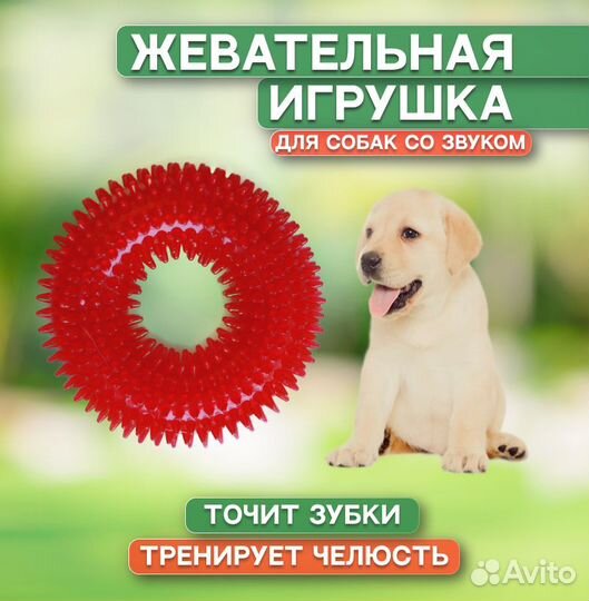 Игрушка (кольцо) с шипами для собак 10см, 12 см