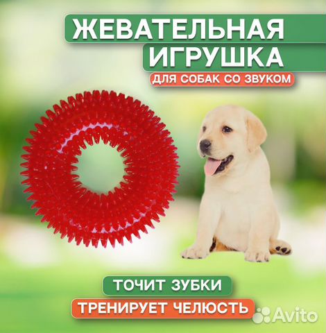 Игрушка (кольцо) с шипами для собак 10см, 12 см