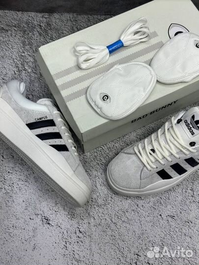 Кроссовки Adidas campus bad bunny grey