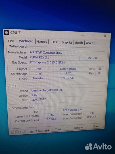 Материнская плата 1155