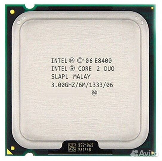 Intel Core2 Duo Processor E8400 6M Cache 3.00