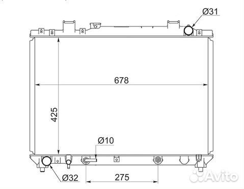 Радиатор Toyota Town Ace 96-08