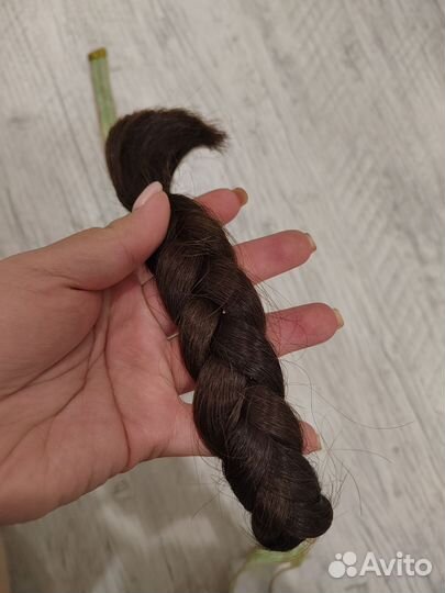 Волосы натуральные срез