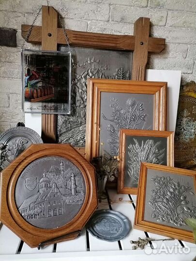 Декоративные тарелки, панно, подсвечник Германия