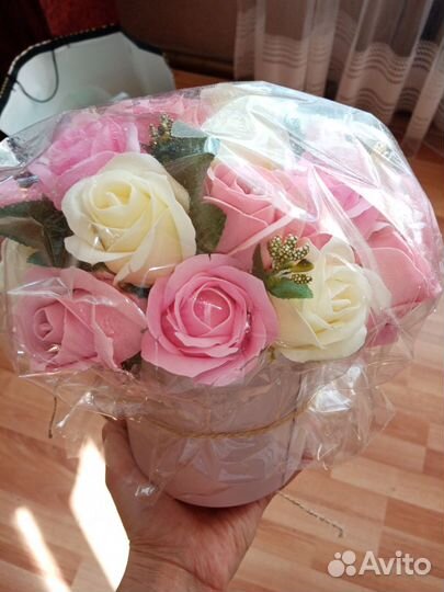 Букет цветов из мыла