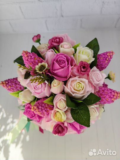 Букет цветов из мыла ручной работы