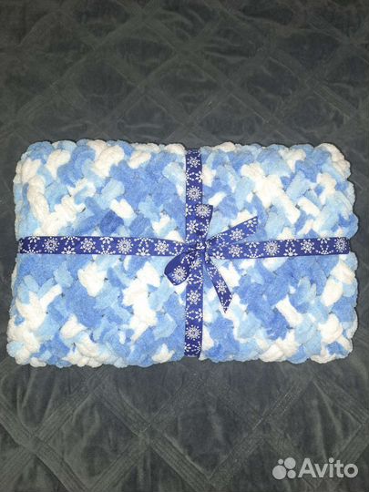 Плед детский вязаный ручная работа