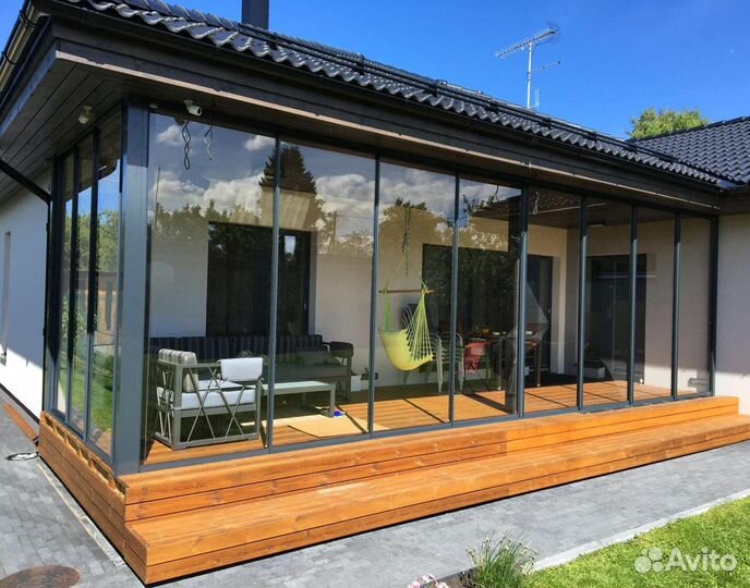 Входная группа алюминиевая раздвижная система