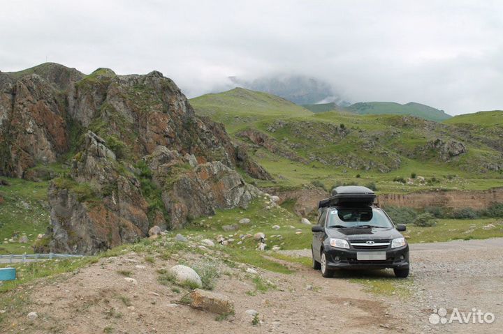 Автобокс на крышу Ветлан 460 л на Kia Mohave