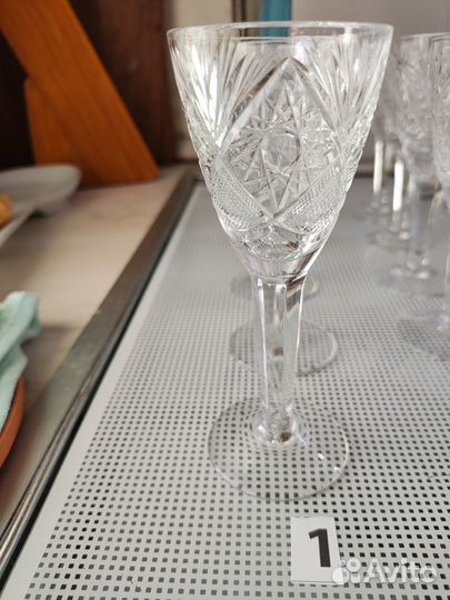 Хрустальные бокалы, рюмки СССР