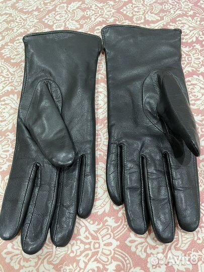 Перчатки кожаные женские