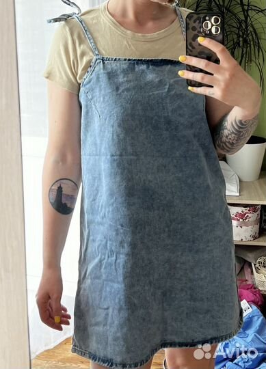 Джинсовый сарафан hm
