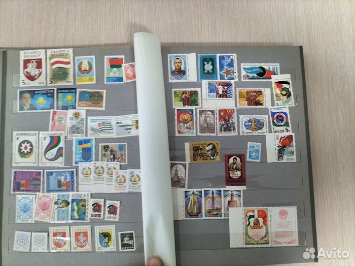Альбом для марок 30*21. 10 листов. С марками СССР