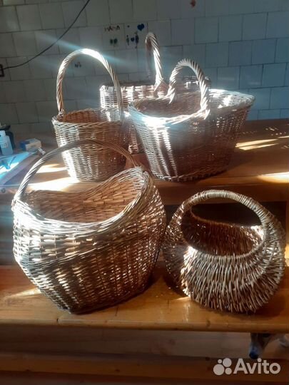 Плетенные корзины для грибов всех видов и формы