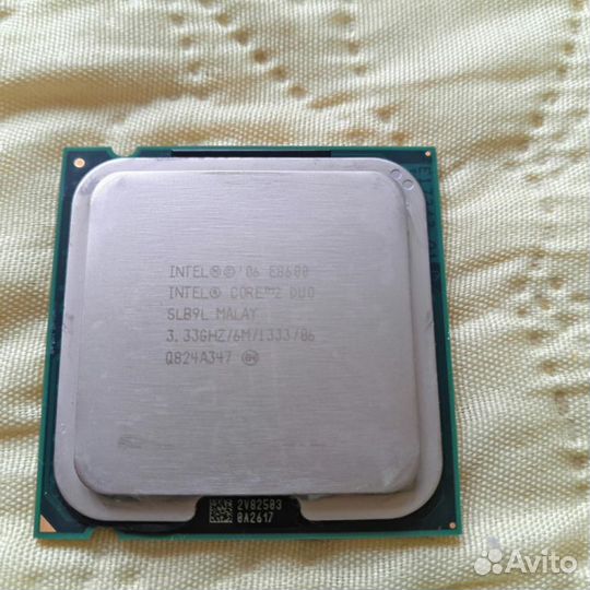 Intel core 2 duo e8600
